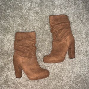 Brown Suede Boots